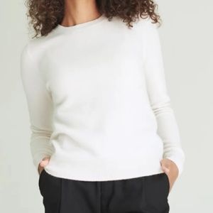 Quince cashmere Ivory sz small